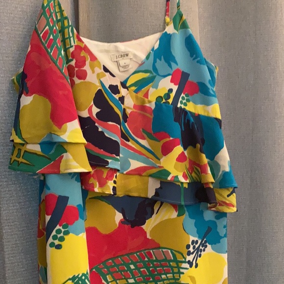 J Crew tropical print dress - Picture 3 of 5